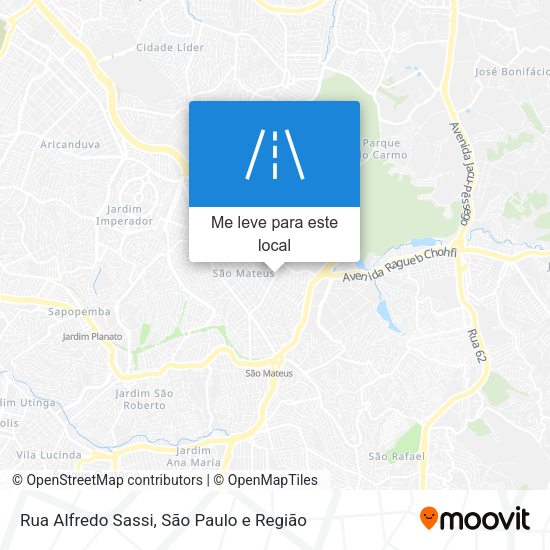 Rua Alfredo Sassi mapa