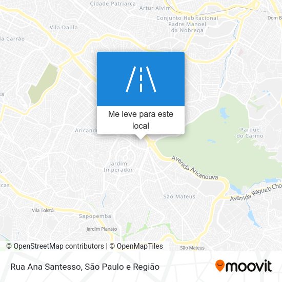 Rua Ana Santesso mapa