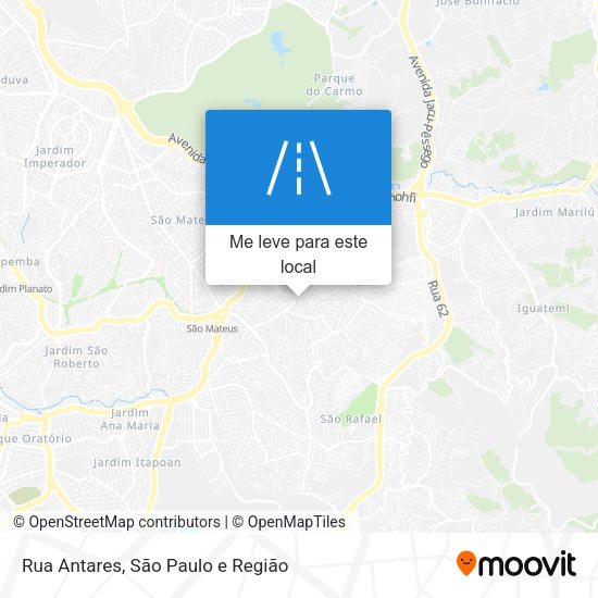 Rua Antares mapa