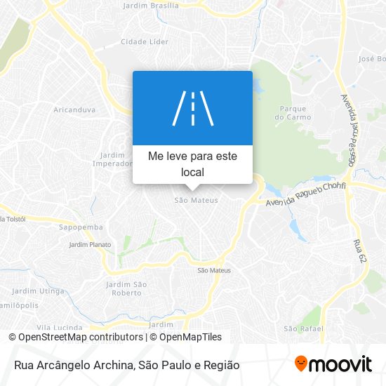 Rua Arcângelo Archina mapa