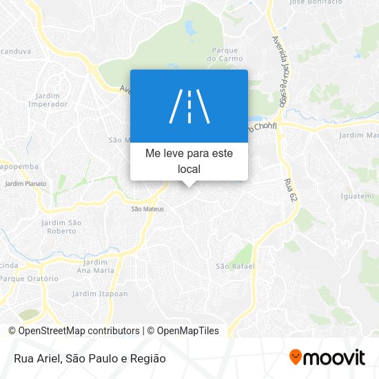 Rua Ariel mapa