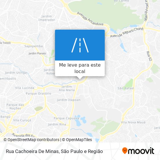 Rua Cachoeira De Minas mapa