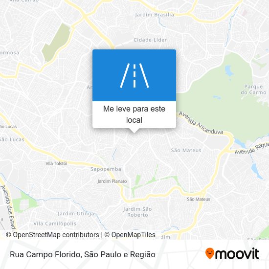 Rua Campo Florido mapa