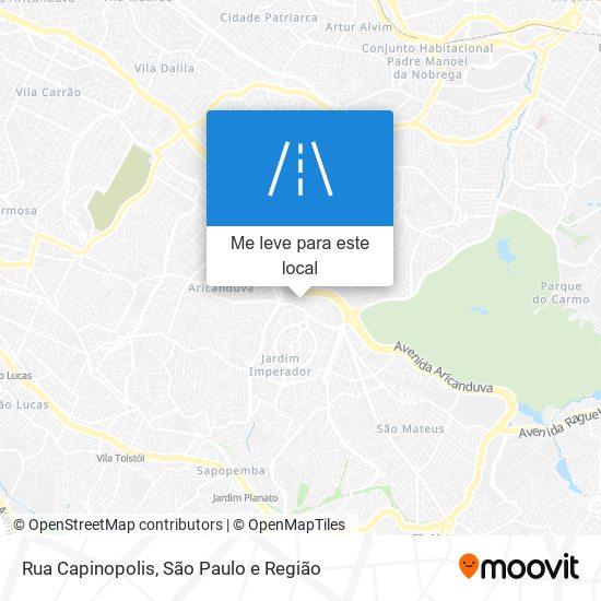 Rua Capinopolis mapa