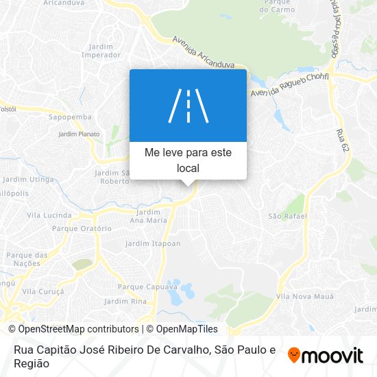 Rua Capitão José Ribeiro De Carvalho mapa