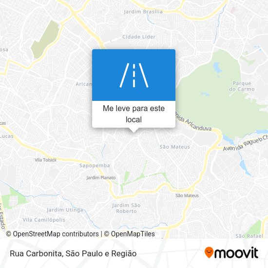 Rua Carbonita mapa