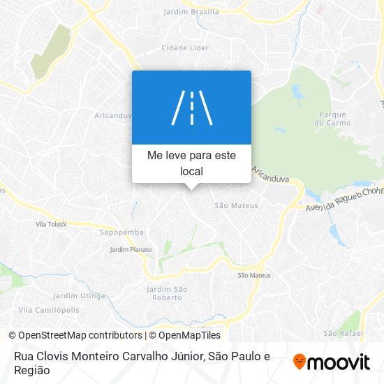 Rua Clovis Monteiro Carvalho Júnior mapa