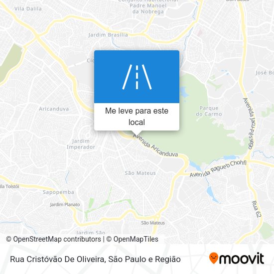 Rua Cristóvão De Oliveira mapa