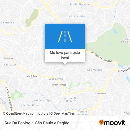 Rua Da Ecologia mapa