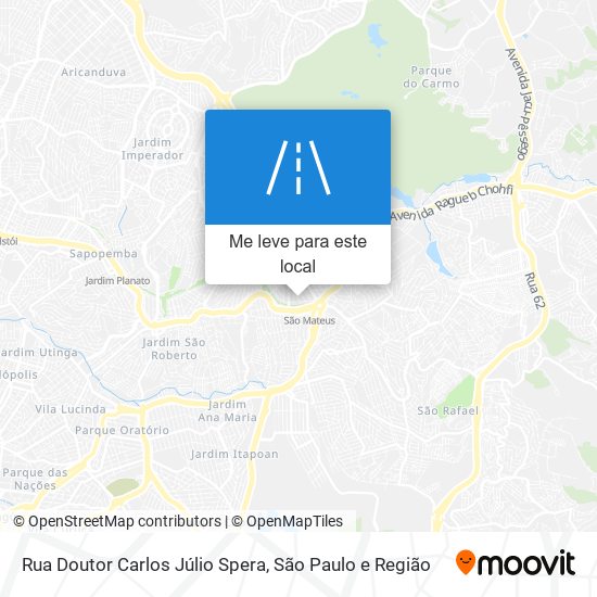 Rua Doutor Carlos Júlio Spera mapa