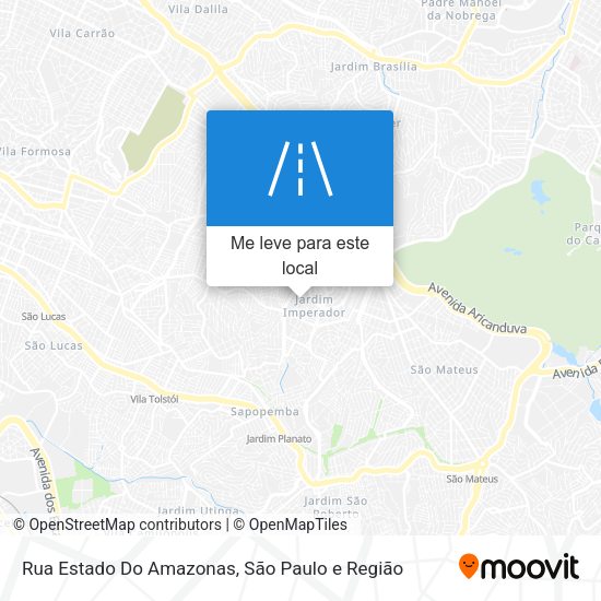 Rua Estado Do Amazonas mapa