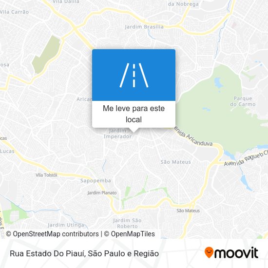 Rua Estado Do Piauí mapa