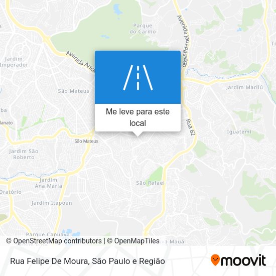 Rua Felipe De Moura mapa
