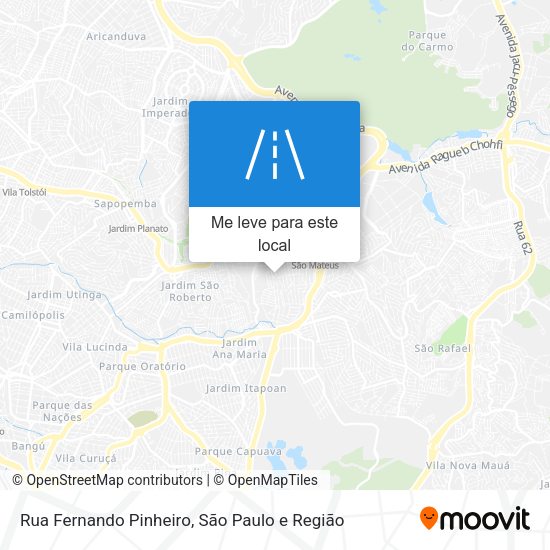 Rua Fernando Pinheiro mapa