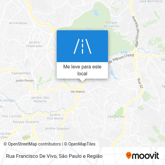 Rua Francisco De Vivo mapa