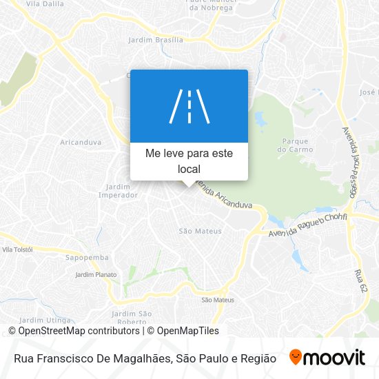 Rua Franscisco De Magalhães mapa