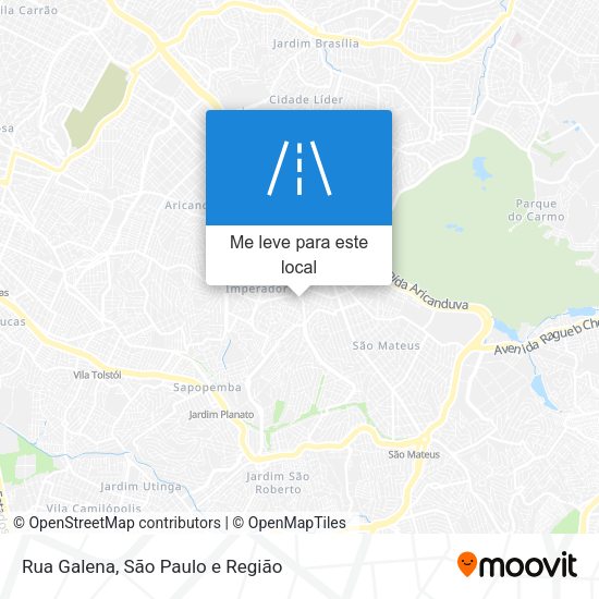 Rua Galena mapa