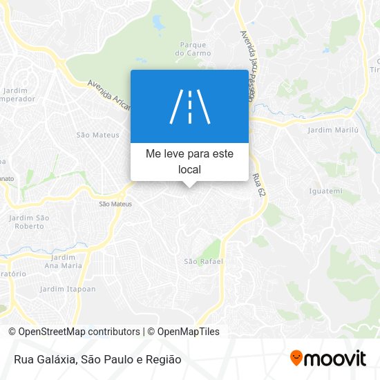 Rua Galáxia mapa