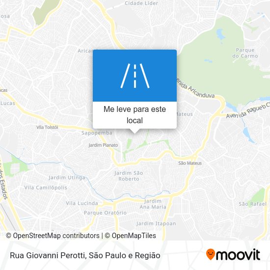 Rua Giovanni Perotti mapa
