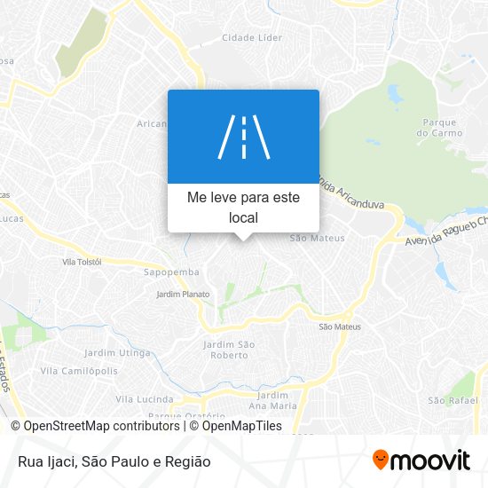 Rua Ijaci mapa