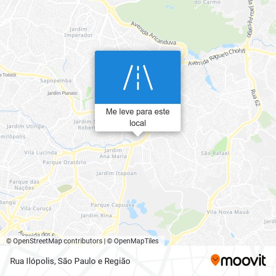 Rua Ilópolis mapa