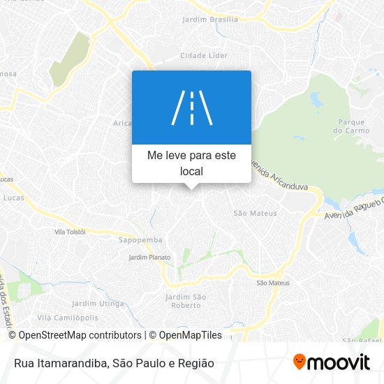 Rua Itamarandiba mapa