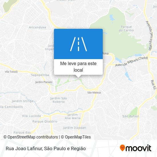 Rua Joao Lafinur mapa