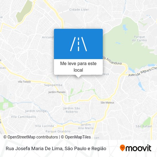 Rua Josefa Maria De Lima mapa