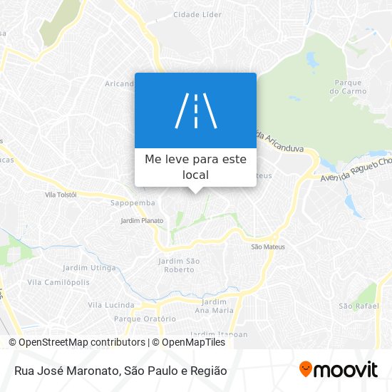 Rua José Maronato mapa