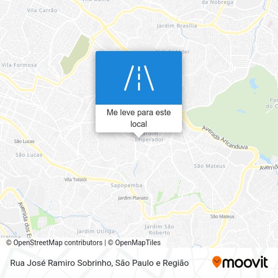 Rua José Ramiro Sobrinho mapa