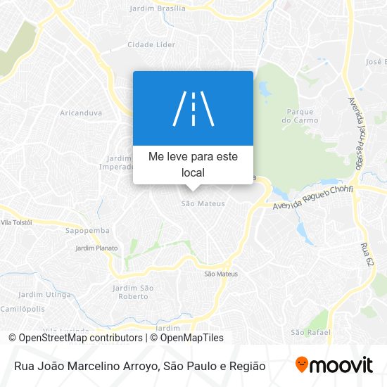 Rua João Marcelino Arroyo mapa
