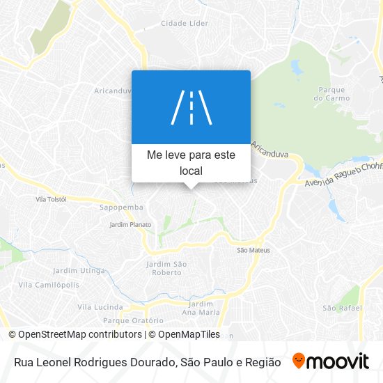 Rua Leonel Rodrigues Dourado mapa