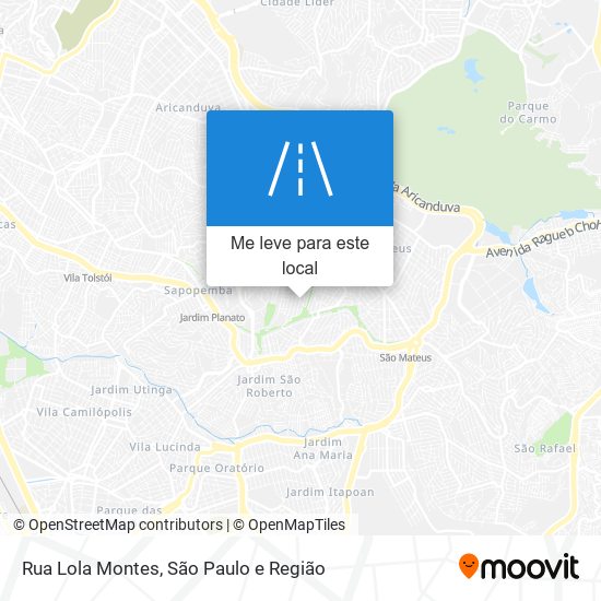 Rua Lola Montes mapa