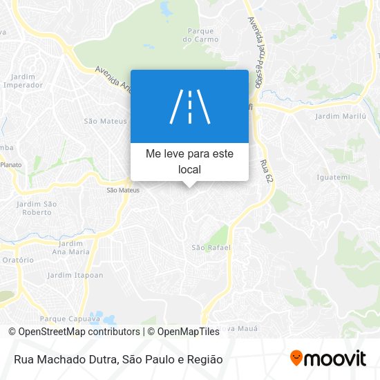 Rua Machado Dutra mapa