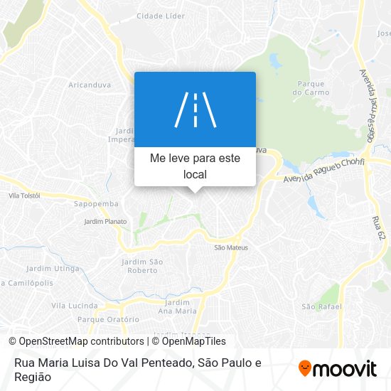 Rua Maria Luisa Do Val Penteado mapa