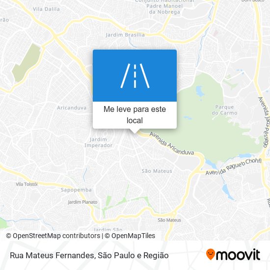 Rua Mateus Fernandes mapa