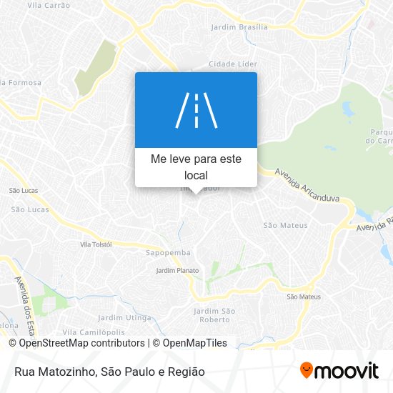 Rua Matozinho mapa
