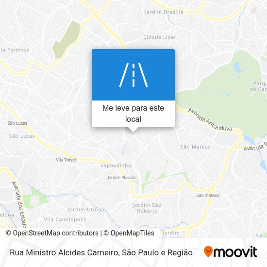 Rua Ministro Alcides Carneiro mapa