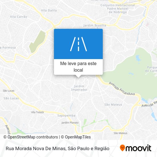 Rua Morada Nova De Minas mapa