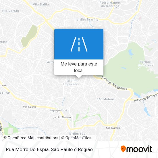 Rua Morro Do Espia mapa