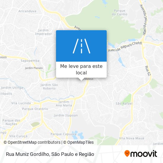 Rua Muniz Gordilho mapa