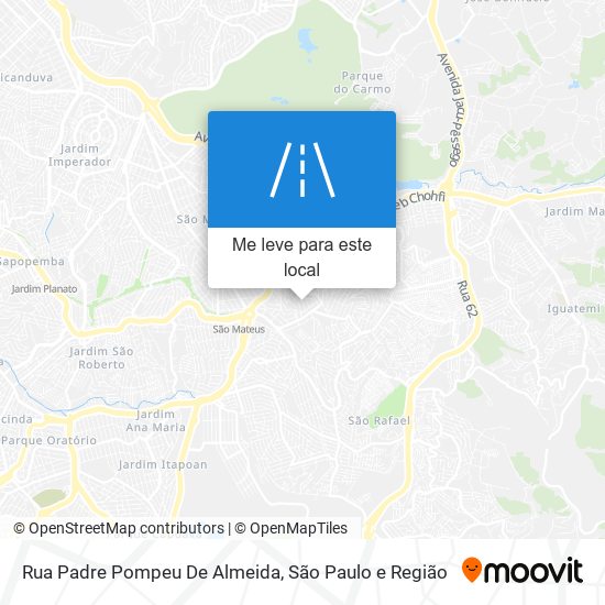 Rua Padre Pompeu De Almeida mapa