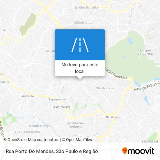 Rua Porto Do Mendes mapa