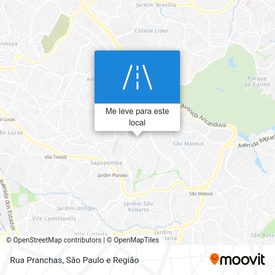 Rua Pranchas mapa