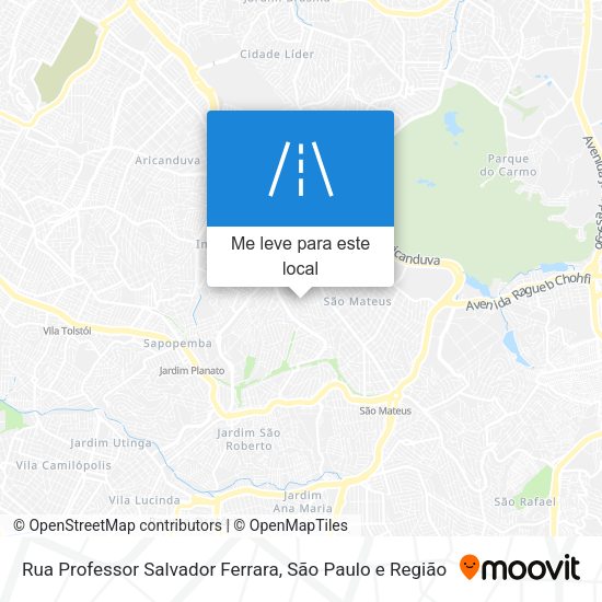 Rua Professor Salvador Ferrara mapa