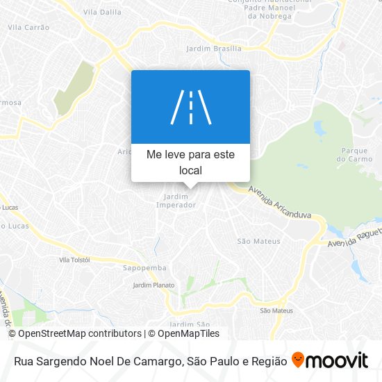 Rua Sargendo Noel De Camargo mapa