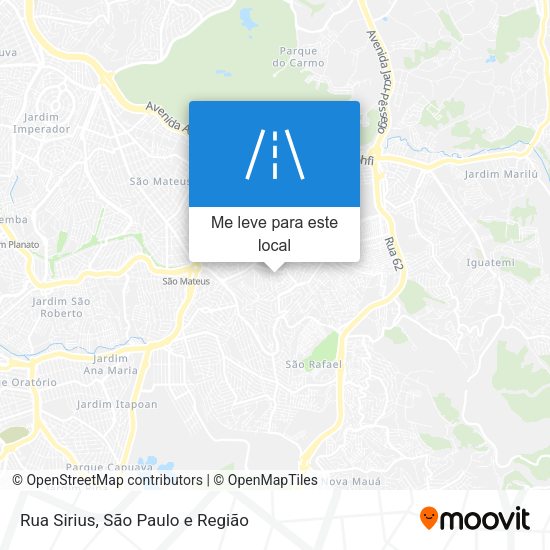 Rua Sirius mapa