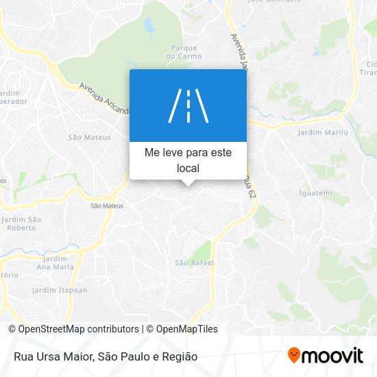 Rua Ursa Maior mapa