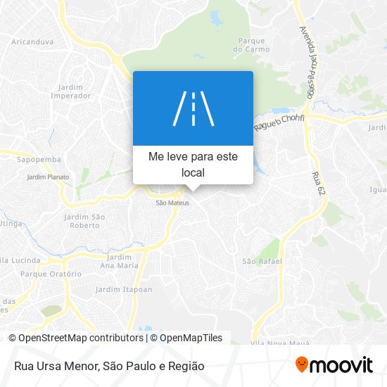 Rua Ursa Menor mapa