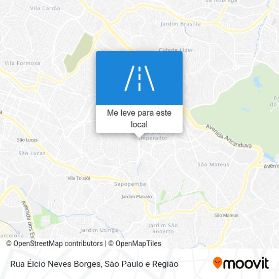 Rua Élcio Neves Borges mapa